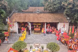 Lễ hội Đền Bà Triệu diễn ra tại Khu di tích lịch sử và kiến trúc nghệ thuật đền Bà Triệu. (Nguồn: Báo Thanh Hóa)