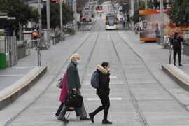 Cảnh vắng vẻ tại một tuyến phố ở Australia. (Ảnh: AFP/TTXVN) 