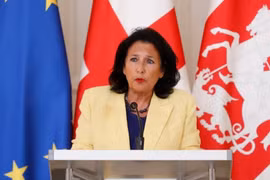 Tổng thống Gruzia Salome Zurabishvili. (Nguồn: Facebook) 