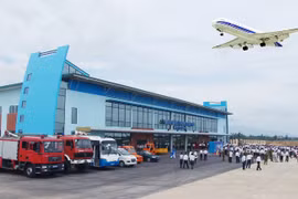 Cảng hàng không Đồng Hới. (Nguồn: baoquangbinh.vn) 