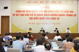 Hình ảnh công bố danh sách trúng cử đại biểu Quốc hội khóa XV