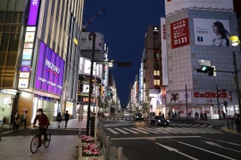 Quang cảnh đường phố tại Tokyo, Nhật Bản ngày 14/5/2020. (Nguồn: THX/TTXVN) 