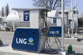 Một trạm bơm khí tự nhiên hóa lỏng ở Dortmund, Đức ngày 24/3/2022. (Ảnh: AFP/TTXVN) 