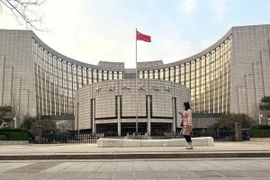 Trụ sở Ngân hàng Nhân dân Trung Quốc (PBOC) tại Bắc Kinh. (Ảnh: Getty Images/TTXVN)