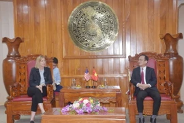 Quang cảnh buổi tiếp. (Ảnh: Chanh Đa/TTXVN)