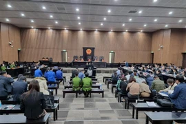 Quang cảnh một phiên tòa xét xử vụ án. (Ảnh: Kim Anh/TTXVN)