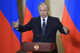 Tổng thống Nga Vladimir Putin. (Nguồn: AFP/TTXVN) 