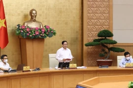 Trong ảnh: Thủ tướng Phạm Minh Chính phát biểu kết luận cuộc họp. Ảnh: Dương Giang-TTXVN 
