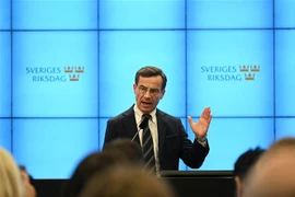 ​Tân Thủ tướng Thụy Điển Ulf Kristersson. (Ảnh: AFP/TTXVN) 