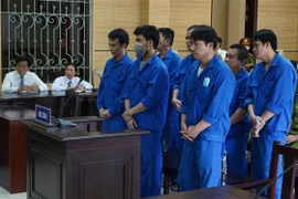 Các bị cáo tại phiên tòa. (Ảnh: Thanh Tân/TTXVN)