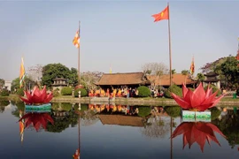 Quanh cảnh chùa Keo ngày khai hội Xuân 2023. (Ảnh: Thế Duyệt/TTXVN)