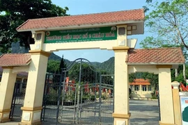 Trường Tiểu học số 2 Châu Hóa, nơi ông Mai Thanh Huyền công tác. (Nguồn: cadn.com.vn) 