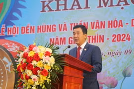 Phó Chủ tịch Ủy ban Nhân dân tỉnh Phú Thọ Hồ Đại Dũng. (Ảnh: Tạ Toàn/TTXVN)