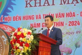 Phó Chủ tịch Ủy ban Nhân dân tỉnh Phú Thọ Hồ Đại Dũng. (Ảnh: Tạ Toàn/TTXVN)