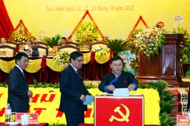 [Photo] Bà Giàng Páo Mỷ tái đắc cử Bí thư Tỉnh ủy Lai Châu