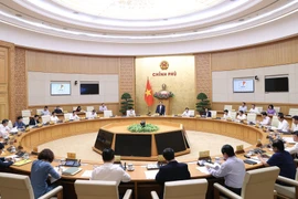 Quang cảnh Phiên họp Chính phủ thường kỳ tháng 10. (Ảnh: Dương Giang/TTXVN) 