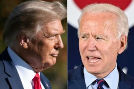 Tổng thống Mỹ Donald Trump (trái) và ông Joe Biden. (Nguồn: AFP/TTXVN) 