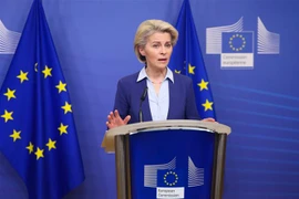 Chủ tịch Ủy ban châu Âu (EC) Ursula von der Leyen. (Ảnh: THX/TTXVN) 