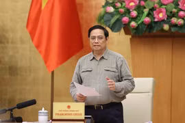 Thủ tướng Phạm Minh Chính phát biểu. (Ảnh: Dương Giang/TTXVN) 
