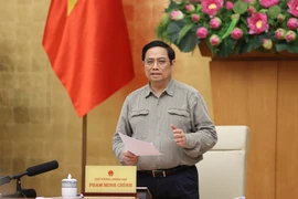 Thủ tướng Phạm Minh Chính phát biểu. (Ảnh: Dương Giang/TTXVN) 