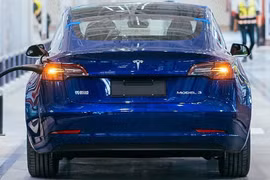 ​Xe Model 3 ở Trung Quốc. (Nguồn: Twitter) 