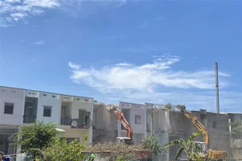 Hiện trường vụ việc. (Ảnh: TTXVN phát)