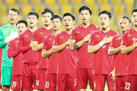 Việt Nam lập kỳ tích lần đầu tiên vào vòng loại cuối cùng World Cup 2022 khu vực châu Á. (Ảnh: Hoàng Linh/TTXVN)
