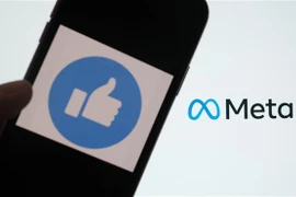 Biểu tượng Facebook và Meta. (Ảnh: AFP/TTXVN) 