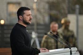 Tổng thống Ukraine Volodymyr Zelensky. (Ảnh: AFP/TTXVN)