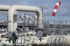 Đường ống dẫn khí đốt Dòng chảy phương Bắc 1 tại Lubmin, Đức ngày 30/8/2022. (Ảnh: AFP/TTXVN) 