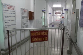 Khu vực cách ly bệnh nhân nhiễm virus Corona tại Bệnh viện Chợ Rẫy Thành phố Hồ Chí Minh. (Ảnh: Đinh Hằng/TTXVN) 