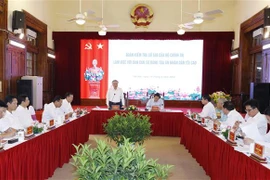 Quang cảnh buổi làm việc. (Ảnh: Phương Hoa/TTXVN) 