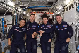 Bốn phi hành gia sắp trở về Trái Đất. (Nguồn: NASA) 