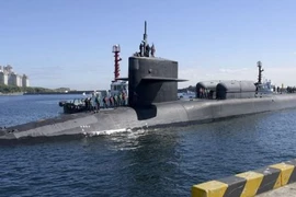 Tàu ngầm USS Michigan. (Nguồn: Korea Times)