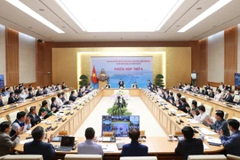 Thủ tướng Phạm Minh Chính chủ trì hội nghị. (Ảnh: Dương Giang/TTXVN)