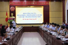 Toàn cảnh buổi làm việc. (Ảnh: Thái Hùng/TTXVN) 