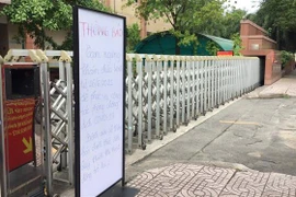 Bệnh viện Y dược Thành phố Hồ Chí Minh tạm dừng hoạt động khám chữa bệnh. (Ảnh: Đinh Hằng/TTXVN) 