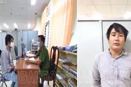 Hồ Văn Vàng tại cơ quan công an. (Ảnh: TTXVN phát) 