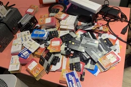 Tang vật của vụ án. (Ảnh: TTXVN phát) 