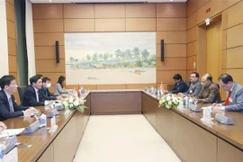 Quang cảnh cuộc làm việc. (Ảnh: Doãn Tấn/TTXVN) 