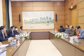 Quang cảnh cuộc làm việc. (Ảnh: Doãn Tấn/TTXVN) 