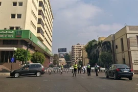 Lực lượng an ninh được triển khai tại quảng trường Tahrir, Ai Cập, ngày 27/9/2019. (Nguồn: AFP/TTXVN) 