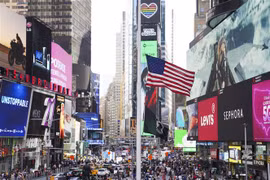 Quang cảnh đường phố New York, Mỹ ngày 17/5/2022. (Ảnh: THX/TTXVN) 
