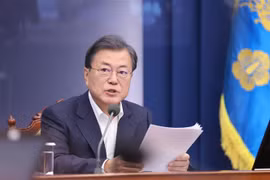 Tổng thống Hàn Quốc Moon Jae-in. (Nguồn: Yonhap/TTXVN) 