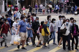 Đường phố Hong Kong, Trung Quốc ngày 21/11/2020. (Nguồn: THX/TTXVN) 