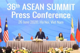Thủ tướng Nguyễn Xuân Phúc, Chủ tịch ASEAN 2020, phát biểu. (Nguồn: TTXVN) 