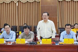 Ông Huỳnh Thành Đạt, Bộ trưởng Bộ Khoa học và Công nghệ, làm Chủ tịch Hội đồng cấp Nhà nước xét tặng Giải thưởng Hồ Chí Minh, Giải thưởng Nhà nước về khoa học và công nghệ đợt 6. (Ảnh: Thanh Thủy/TTXVN) 