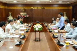 Quang cảnh buổi làm việc. (Ảnh: Quốc Dũng/TTXVN) 