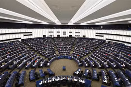 Toàn cảnh phiên họp Nghị viện châu Âu ở Strasbourg, miền Đông nước Pháp, ngày 14/9/2022. (Ảnh: AFP/TTXVN) 