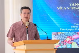 Ông Lê Thanh Hòa, Giám đốc Văn phòng SPS Việt Nam, phát biểu tại hội nghị. (Ảnh: Xuân Anh/TTXVN)